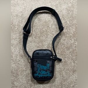 Terrain Crossbody In Signature Canvas With Rexy By Guang Yu